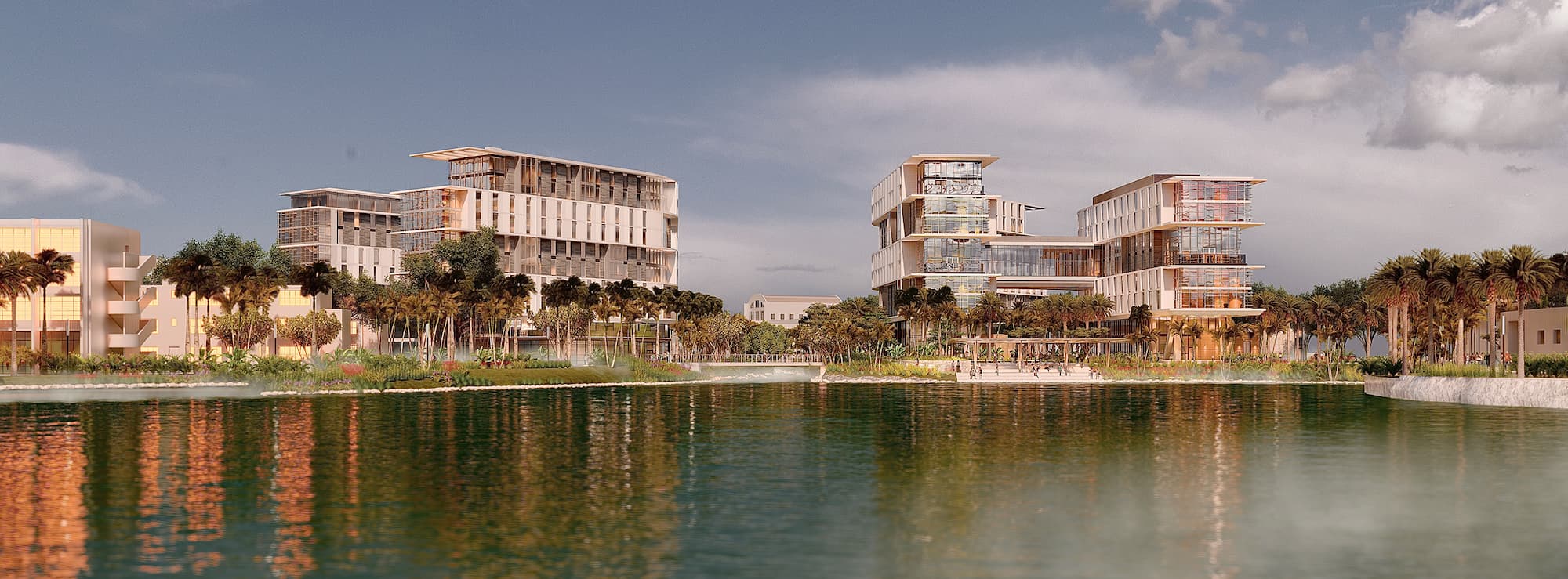 Educational buildings by water