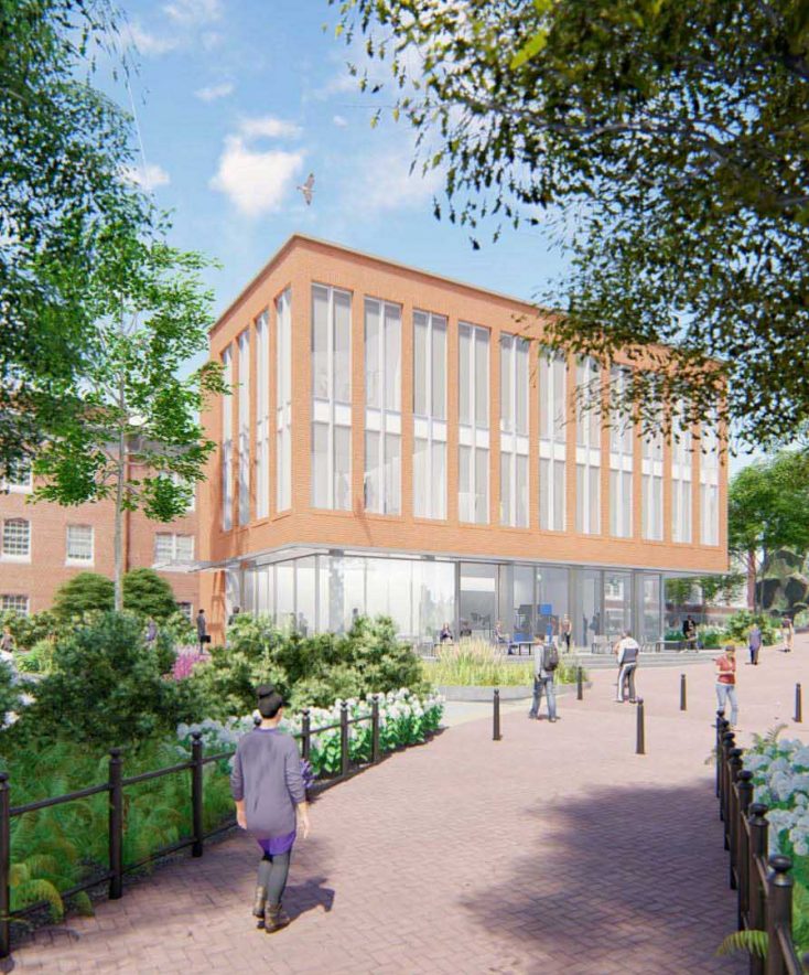 UNC Curtis Media Center Rendering from Architect